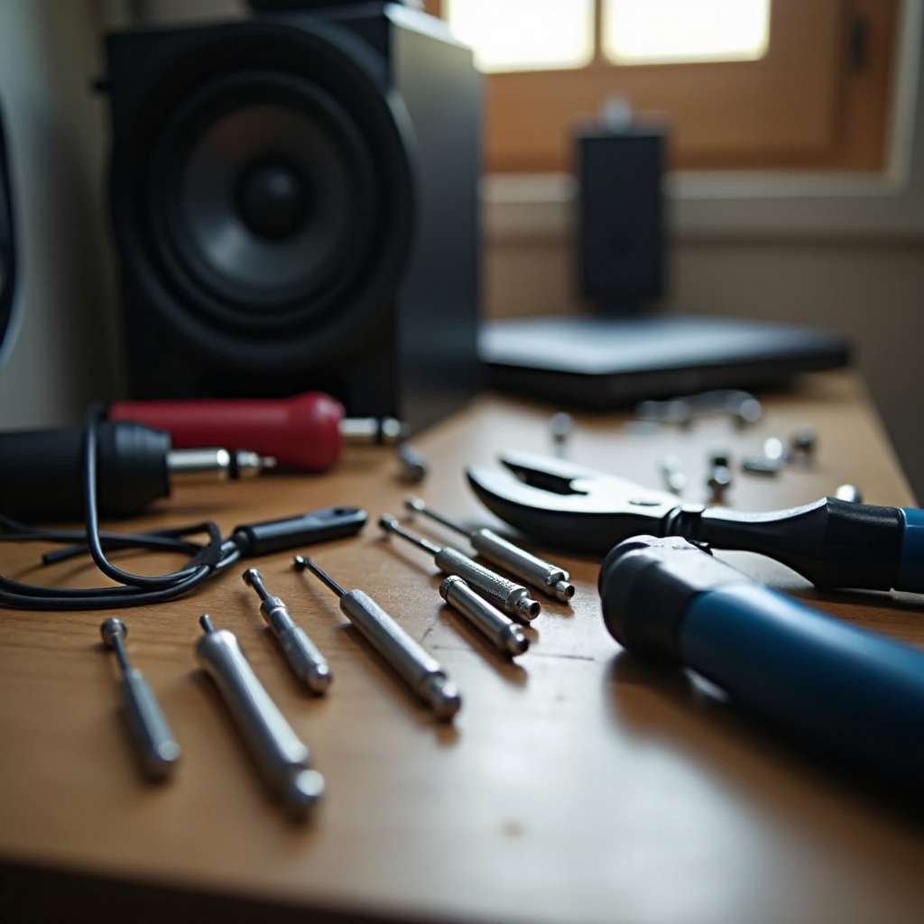 menghubungkan speaker ke jack 3,5 mm